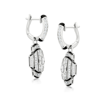 Radiate Earrings With Diamond In 18K White Gold