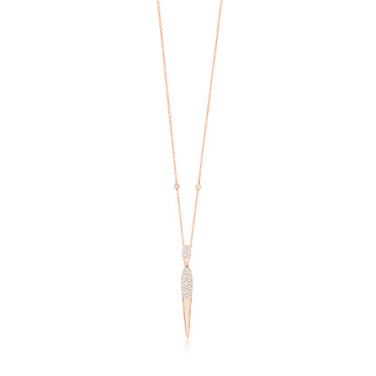 Necklace With Diamond In 18K Rose Gold