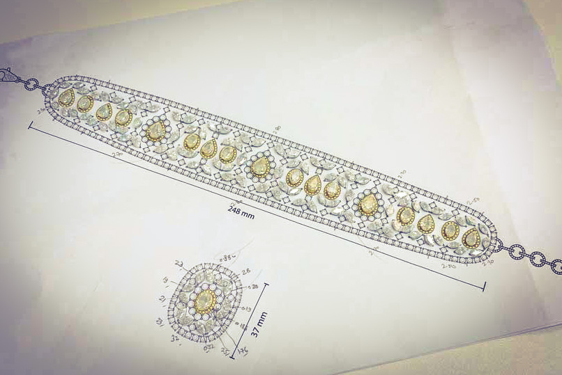 Nigaam Jewelry Artisan Drawing